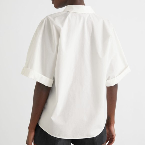 NEW! & Other Stories Relaxed Penguin Sleeve Blouse - Picture 2 of 6